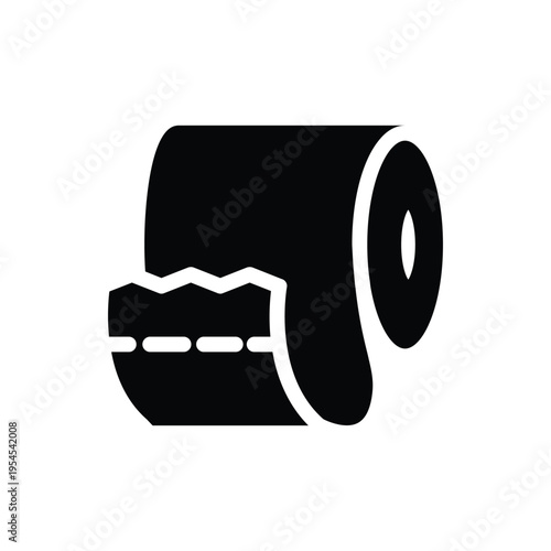 tissue toilet solid icon vector design good for web or mobile app