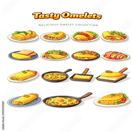 Tasty Omelets for Breakfast and Brunch, Fluffy and Delicious Egg Dishes