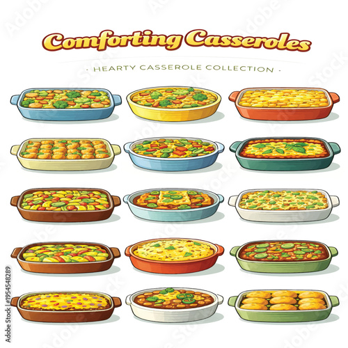 Delicious Comforting Casseroles for Home Cooking, Hearty Baked Meals