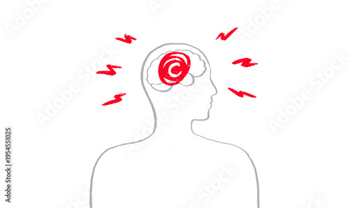 Brain disease concept