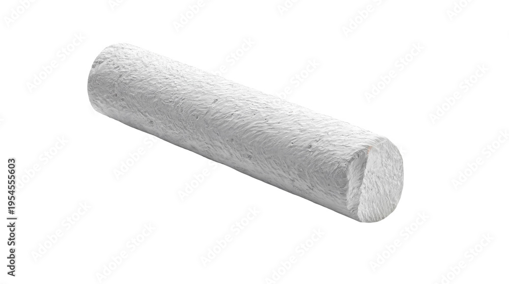 Obraz premium A single white chalk stick, a classic educational and artistic tool.