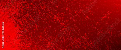 Abstract Dark Red Grunge Background with Distressed Texture and Grainy Splatter, Dramatic Vibrant Red Backdrop for Halloween, Horror Theme, Poster Design, and Artistic Overlay