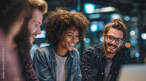 diverse business team working together in vibrant office setting showcasing multiethnic collaboration professional teamwork and positive corporate workplace culture
