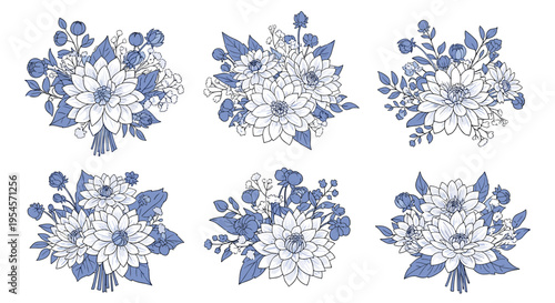 Professional businessman wearing a suit and tie talking on a smartphone while working on his laptop at a desk with symbols.