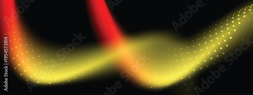 Gradient abstract background with flowing particles and dynamic light motion, futuristic digital technology concept with smooth wave effect and modern style