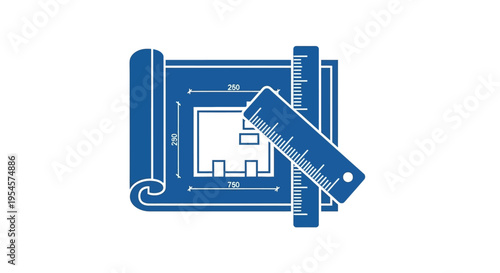 Blueprint Ruler Architecture Design Tool.