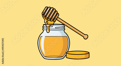 Honey in a glass jar 26.