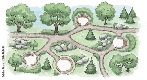 Underwater cartoon vector set with various fish species, green seaweed, and air bubbles, ideal for children's games and aquatic themes isolated PNG with Transparent Background