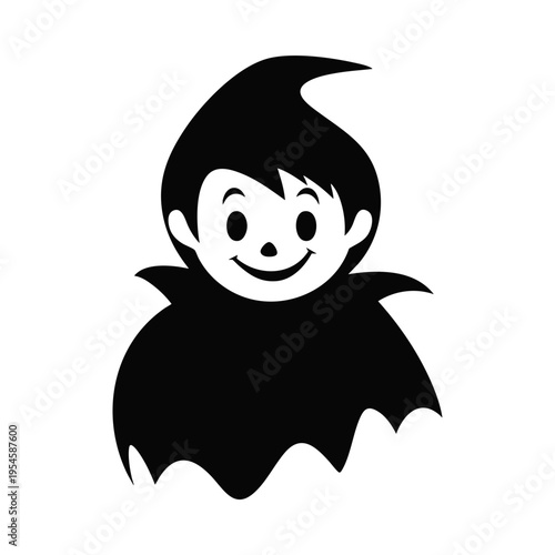 Kid in Cape Mantle Halloween Character