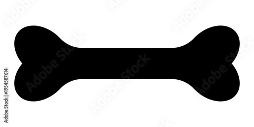 Black bone symbol of dog food