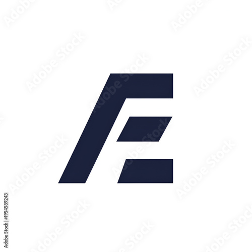 Initial Letter AE Logo Design Vector