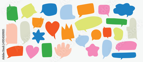 Chat and message bubbles for messaging apps