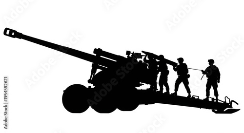 Soldier Silhouette Reaching Out to Child with Flower Conceptual Peace Illustration