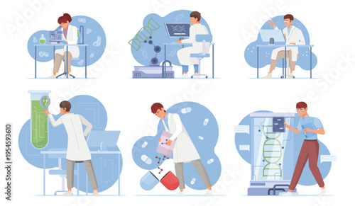 Diverse Scientists Conducting Laboratory Research