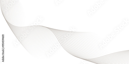 Abstract background wave lines flowing smooth curve shape mesh technology futuristic concept.