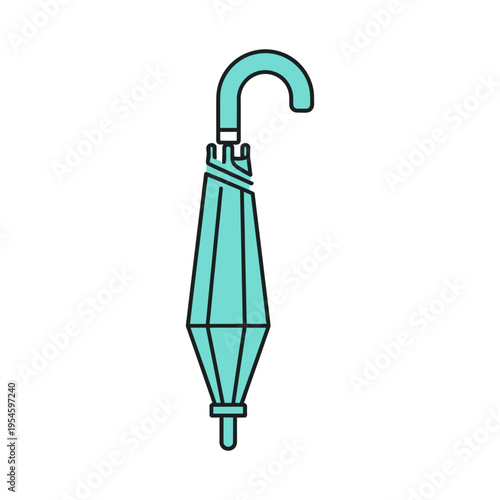 Glowing futuristic USB flash drive icon with neon light on black background