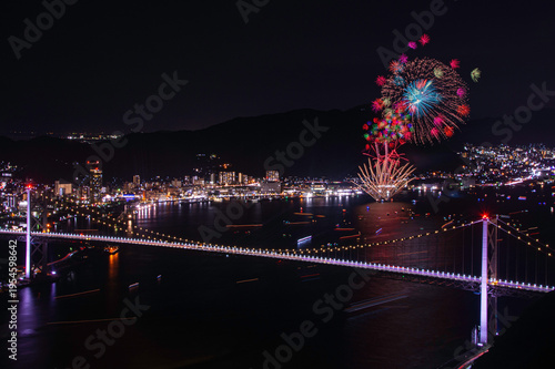 Wallpaper Mural 関門海峡花火大会（門司会場） Torontodigital.ca