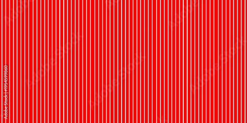 Photos Vertical white pinstripes on a vibrant red background