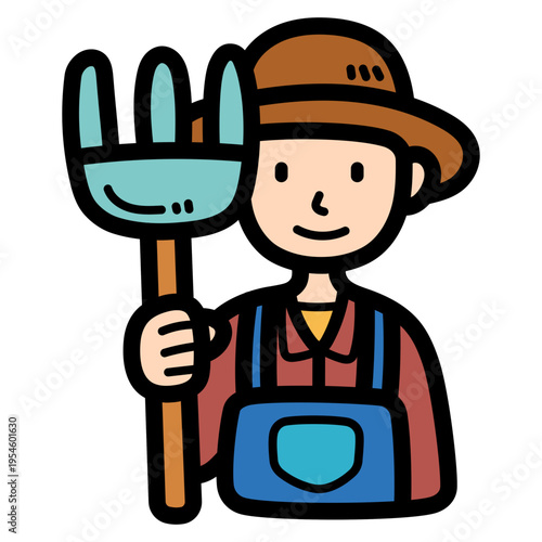 farmer illustration