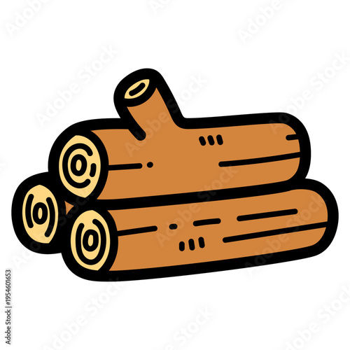 firewood illustration