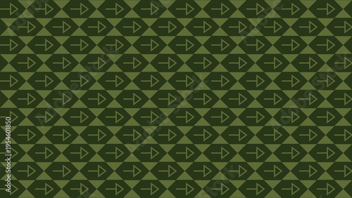 Green Arrow Pattern Background vector background
