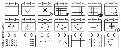 Art & Illustration Calendar icon symbol for apps and websites. Calender sign and symbol. Schedule icon symbol