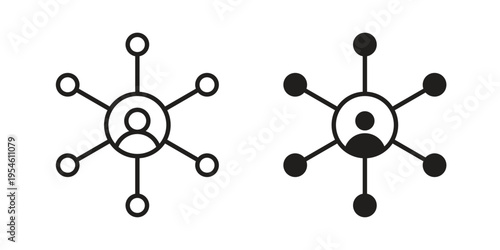 Affiliate link icon in line design. editable stroke icon vector. EPS10