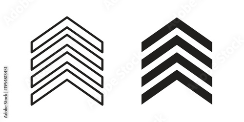 Chevrons icon in line design. editable stroke icon vector. EPS10