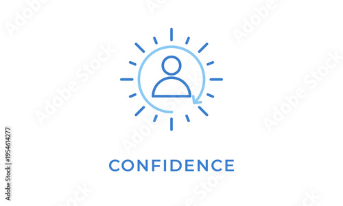 Confidence Dual Tone Glyph Icon