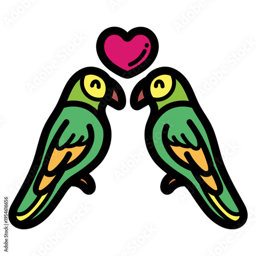 love birds illustration