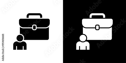 Suitcase Icon Sheet Black And White