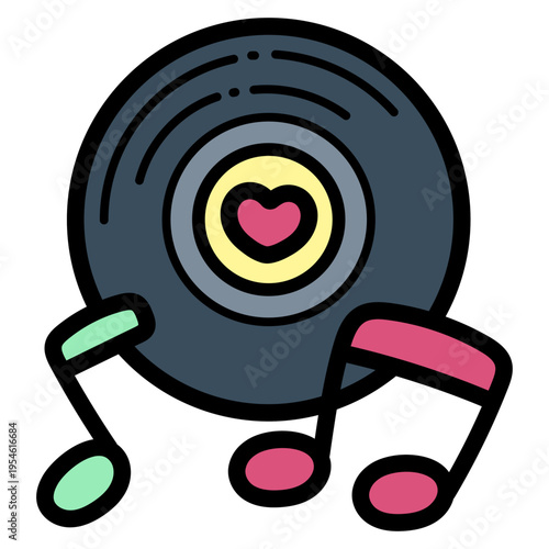 Slika na platnu music illustration
