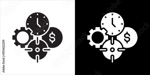 Effectiveness Icon Sheet Black And White