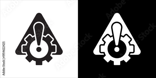 Risk Assessment Icon Sheet Black And White