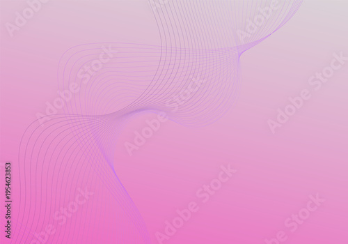 Vector abstract wavy lines, smoothly flowing, dynamic gradient, for the concept of modernity, innovation, technology, digital technology, science, music.