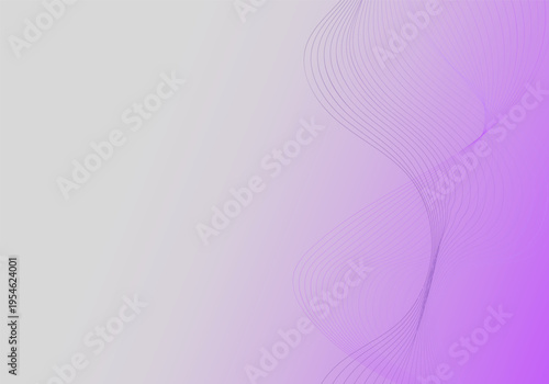 Vector abstract wavy lines, smoothly flowing, dynamic gradient, for the concept of modernity, innovation, technology, digital technology, science, music.