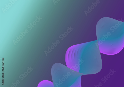 Vector abstract wavy lines, smoothly flowing, dynamic gradient, for the concept of modernity, innovation, technology, digital technology, science, music.