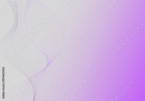 Vector abstract wavy lines, smoothly flowing, dynamic gradient, for the concept of modernity, innovation, technology, digital technology, science, music.