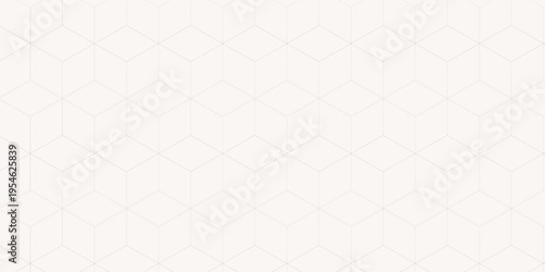 Vector geometric cubes pattern, seamless background