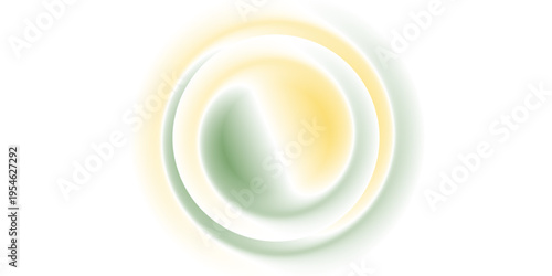 Abstract circle shapes with gradient isolated on white background. Vector set. Fluid vivid gradients for banners. Modern trendy design. Liquid shape. Colorful bright neon template. Dynamic soft color.