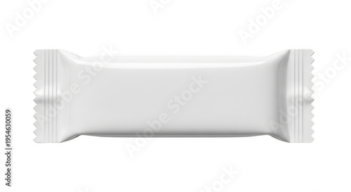 A white candy wrapper with a smooth surface