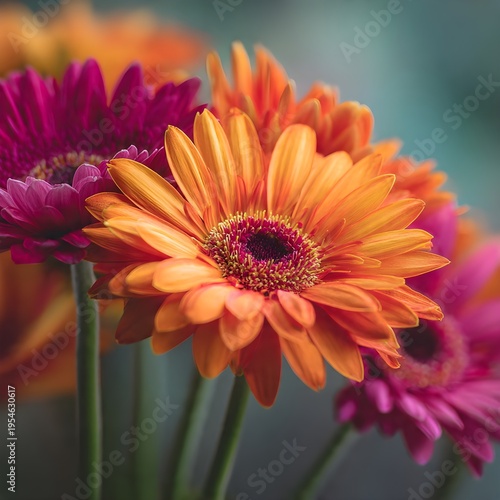 orange gerbera flower