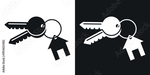 House key icon. Key icon vector symbol template. Simple element collection.