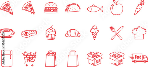 Food Icons - Collection of Delicious Food Graphics