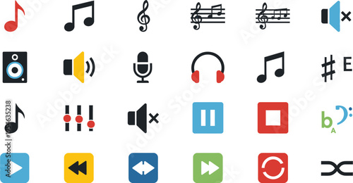 Music and Audio Icon Set
