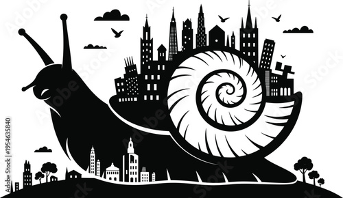 Black and white of Big Ben clock tower with flying pigeons and London skyline