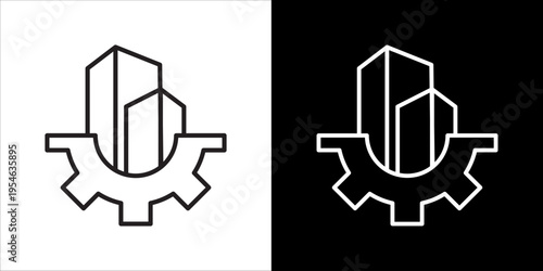 Infrastructure Icon Sheet Black And White