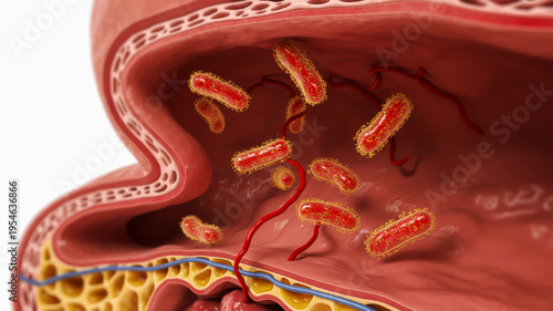 Bacteria in the intestinal tract infection microbiome