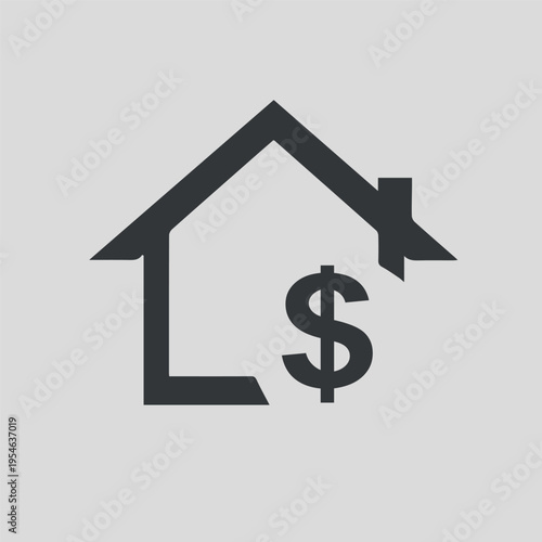 Home house property sale buy sign icon vector design 

