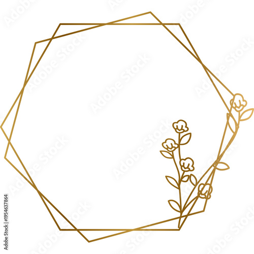 Geometric Flower Decor